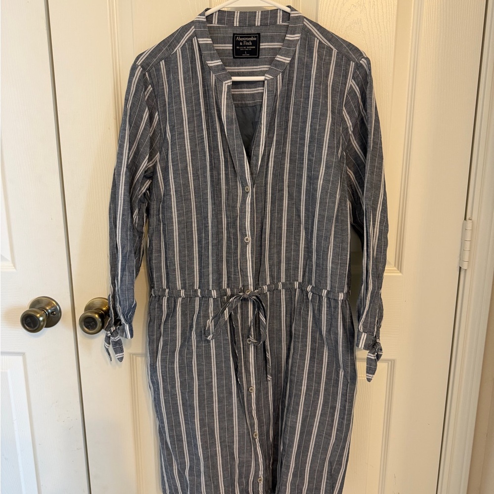 Abercrombie & Fitch Blue Striped Shirt